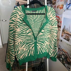 Zebra Print Cardigan
